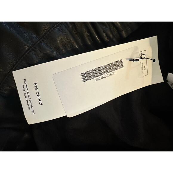 Marc New York Faux Leather Belted Mini Skirt Size Large - Picture 7 of 8